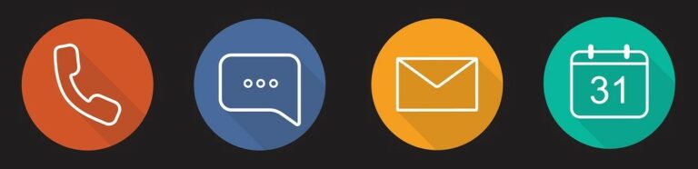 Various communication icons